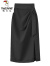 啄木鸟夏季半身裙女中长款2023新款高腰a字西装裙气质不规则开叉包臀裙 黑色 XL 115-125斤