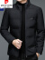 皮尔卡丹羽绒服男冬季保暖御寒短款外套防风上衣商务休闲轻薄白鸭绒夹克 2081黑色 XL