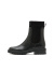 思加图冬季新款英伦风弹力靴中筒靴瘦瘦靴女皮靴EFO02DZ2 黑色（单里） 33