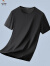 啄木鸟（TUCANO）棉冰丝t恤男短袖薄款半袖排汗速干夏季凉感上衣基础纯色款 黑色 S (适合80-95斤)
