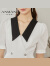 恩曼琳（ANMANI）23夏季新款法式优雅复古泡泡袖肌理感连衣裙EANDBA11 白色 S