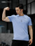 墨立方（MOEA）墨立方菠萝纹运动短袖T恤男速干透气排汗篮球服训练健身跑步上衣 米白色 XL