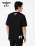 BOY LONDON【告白气球】短袖情侣款龙年新款印花个性时尚潮T恤N01001 黑色 XL
