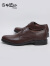 金利来（goldlion）男鞋时尚个性简约正装皮鞋舒适耐磨德比鞋202010801CDC-深棕色-42码