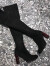 斯图尔特·韦茨曼黑色绒面时尚百搭高跟过膝长靴女款 B570 黑色 B570 36.5