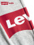 Levi's 李维斯童装儿童裤子男女童春秋款长裤经典蝙蝠标梭织休闲运动裤 花纱灰（加绒） 160/69(XL)