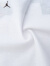 NIKE JORDAN 耐克童装女童短袖T恤夏季新款儿童纯棉休闲短T上衣 纯白色 110/52(4)