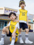 川孩小学生校服夏季儿童篮球服套装运动会班服统一幼儿园老师园服 8209男女同款套装 100cm