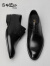 金利来（goldlion）男鞋休闲鞋正装商务时尚舒适皮鞋515730550AAA-黑色-43码