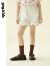 gxg.kidsGXG童装女童短裤夏季新款儿童波浪裤子透气 本白色 110cm