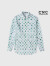 C'N'C【同款】CNC男装23年春夏新款长袖衬衫男品牌满身印花衬衣 白色花版 48(170/88A)