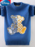 迪士尼（Disney）儿童羊毛衫男童毛衣冬季新款加绒加厚小熊卡通中大童男孩针织衫 黄色(加绒) 120cm
