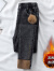 俞兆林（YUZHAOLIN）中年妇女广州新塘女式牛仔裤加绒加厚高腰女【80-200斤】弹力加绒 1991%23烟灰色【高弹加绒】 M 【建议80-100斤】