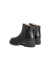 森达（SENDA）气质短靴女冬新商场同款羊皮革石头纹粗跟拉链时装靴4QN40DD3 黑色绒里 39