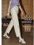 库恩玛维【100棉】韩版白色牛仔裤女2024早春新款设计感窄版长裤K30518 米白色 S