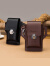 丹杰仕升级新款手机腰包男士工地干活手机皮套可放烟盒挂钥匙穿皮带 装烟款棕色