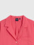 Gap女装夏季通勤纯棉宽松短款短袖衬衫626366度假风上衣 玫红色 165/84A(XS)