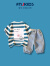 FNJ KIDS童装男童卫衣套装2024夏装洋气宝宝短袖衣服休闲儿童两件套 蓝色 90cm(建议身高80-90cm)