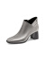 圣伽步skap商场同款方头及踝靴高跟女短靴AAW03DD2 银灰 35