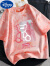 迪士尼（Disney）童装女童t恤短袖扎染上衣潮2024新款夏装小衫洋气时髦儿童打底衫 紫粉色彩虹款 150cm适合140-150cm9-10岁