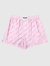 TCH轻奢2024春夏新款时尚烫钻粉色宽松高腰阔腿短裤T72B216023 粉色 XS