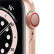Apple Watch Series 6智能手表 GPS+蜂窝款 40毫米金色铝金属表壳 粉砂色运动型表带 M06N3CH/A
