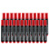 齐心 物流专用红色【24支装】 记号笔粗头大容量马克笔防水不掉色油性笔不可加墨水签字笔定制