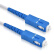 通信汪（CommKing）皮线光纤1芯2钢丝室内皮线光缆带SC接头单模单芯运营商光猫延长线 白色100米 CKJX-1H100S