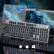 狼蛛（AULA）F2090无线蓝牙矮轴机械键盘有线三模104键便携游戏办公Mac/iPad键盘  黑色白光青轴
