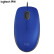 罗技（Logitech）蓝色有线鼠标 大手鼠标商务办公鼠标USB游戏办公家用对称光电 M110
