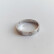 【二手99新】卡地亚戒指LOVE系列窄版白金戒指 婚戒 男女 做生日戒指礼物 56号