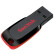 闪迪 (SanDisk)128GB USB2.0 U盘 CZ50酷刃 黑红色 时尚设计 安全加密软件