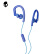 骷髅头（Skullcandy）俏皮士 耳挂式运动有线耳机 防水 语音平头耳塞通用 华为IOS苹果小米 蓝色