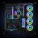Tt（Thermaltake）Riing Trio 12 LED RGB 机箱风扇（12cm风扇*3/1680万色/数位控制盒/语音控制/色彩同步）
