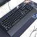 现代（HYUNDAI）青轴机械键盘104键纯机械青轴人体工学电竞游戏机械键盘 带手托HY-MK240黑色