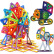MAG-WISDOM 科博143件磁力片组合套装(112件标配+31件雪撬拓展包)积木拼装拼插玩具 3D立体教具儿童益智