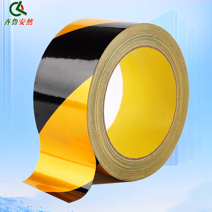 齐鲁安然QL-FGM-HH10齐鲁安然 反光膜 警示胶带 反光条 pvc黑黄警示