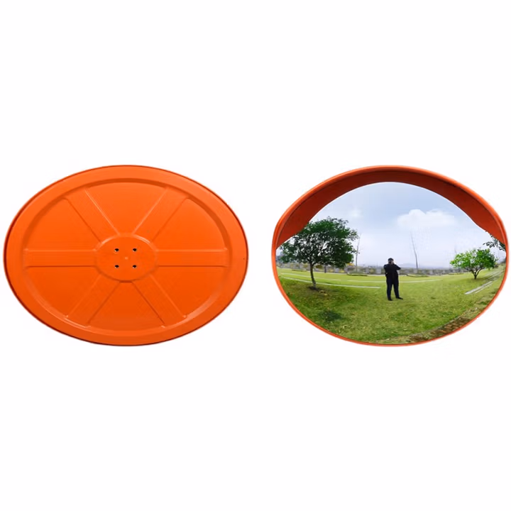 道路广角镜室外交通安全防盗球面镜反光镜80cm路口转角盲区凸面镜 2.5米镀锌琉