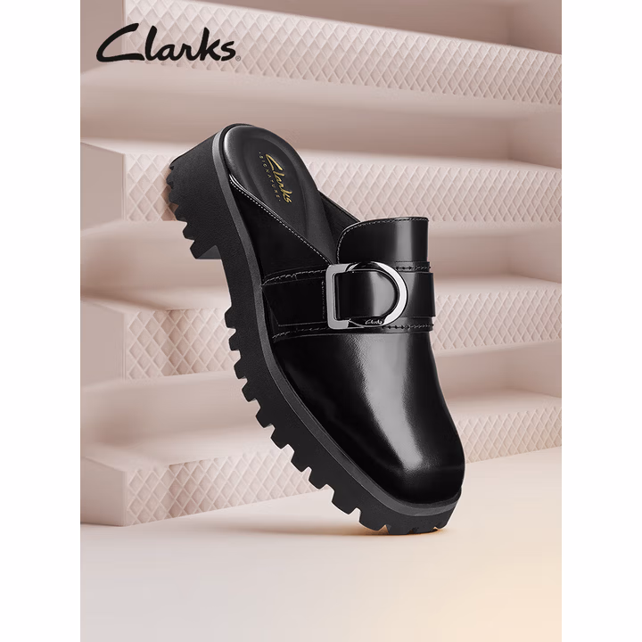 Clarks 其乐 学院系列 Stayso Free  复古包头半拖女式穆勒鞋 Plus会员折后￥279