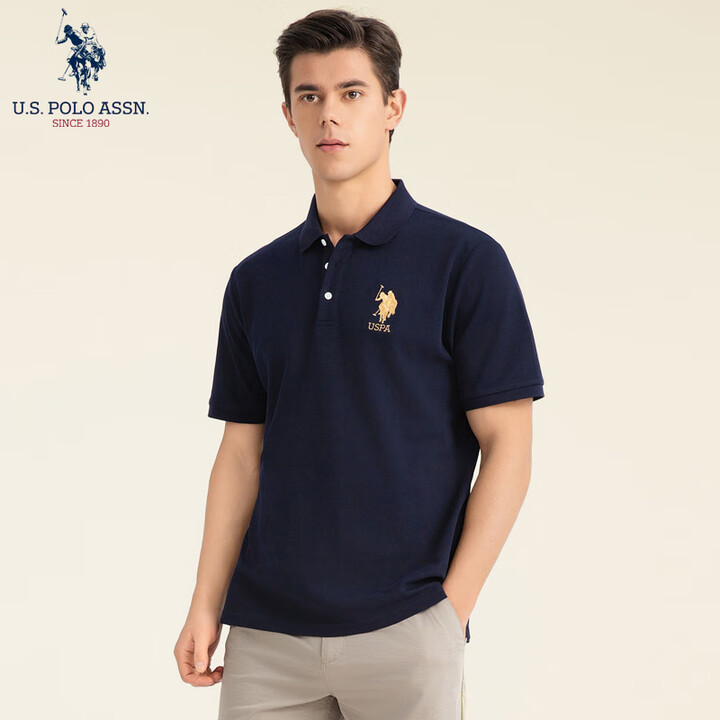 U.S. Polo Assn. 美国马球协会 25年夏季款 男式短袖POLO衫 京东优惠券折后￥69包邮 多色可选