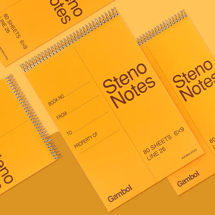 日本国誉（KOKUYO）Gambol螺旋装订本4×6寸60页8mm中央分栏线*1