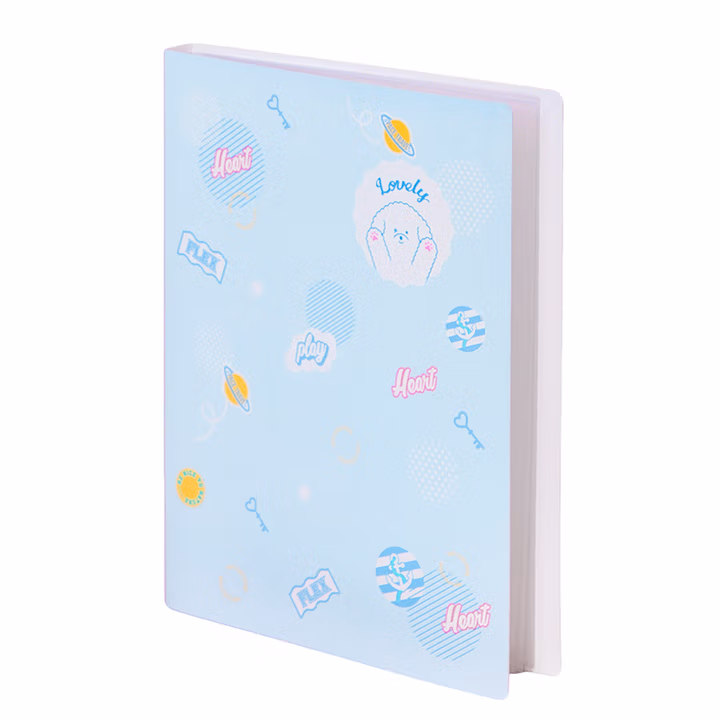 得力(deli)A4/40页内袋时尚款资料册中小学生试卷资料分类收纳袋文件保护颜