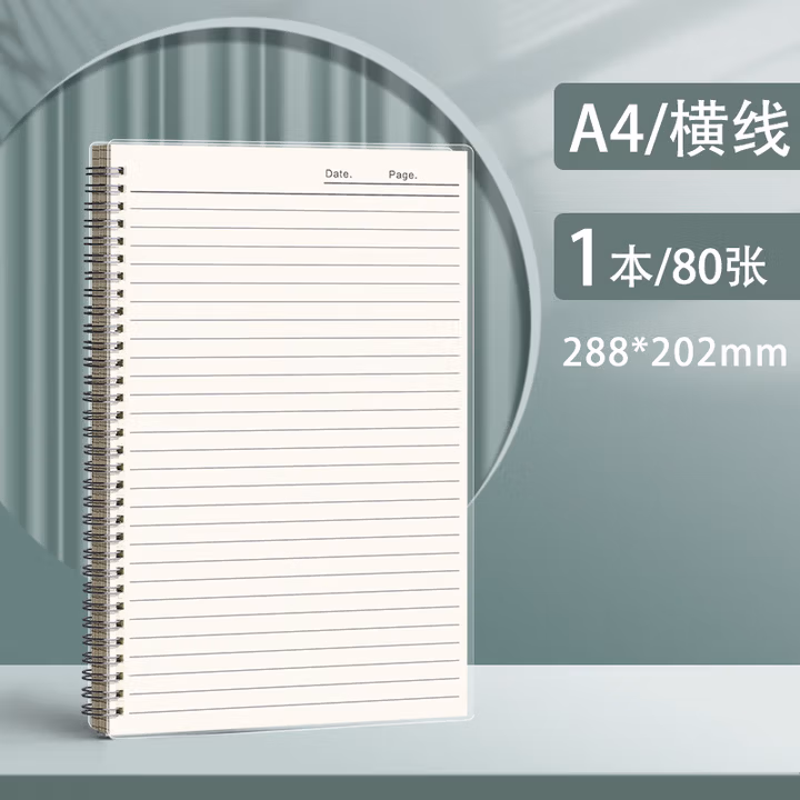 真彩(TRUECOLOR)A4 80张/160页活页本笔记本子作业本可拆卸空白学