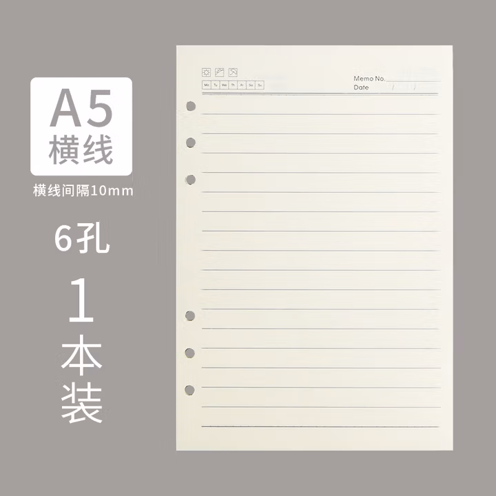 国产   A5六孔活页芯