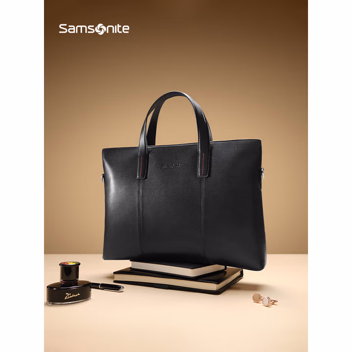 Samsonite 新秀丽 CATER系列 13英寸头层牛皮 男式电脑包公文包 TK9*09001 Plus会员折后¥686.95