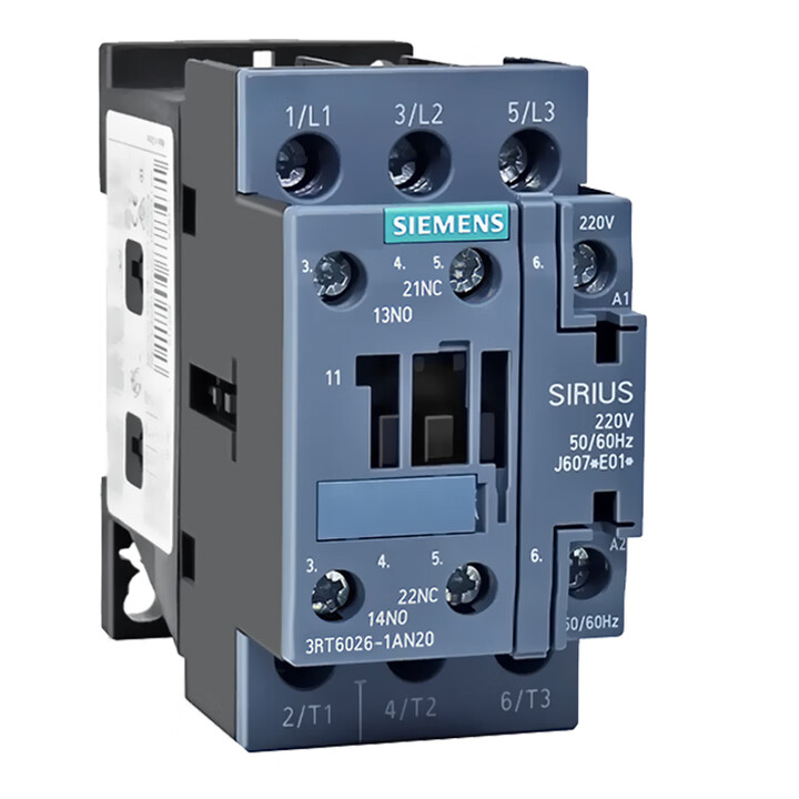 西门子 接触器 3RT6026-1BM40(另加配套辅助开关部件3RH6911-