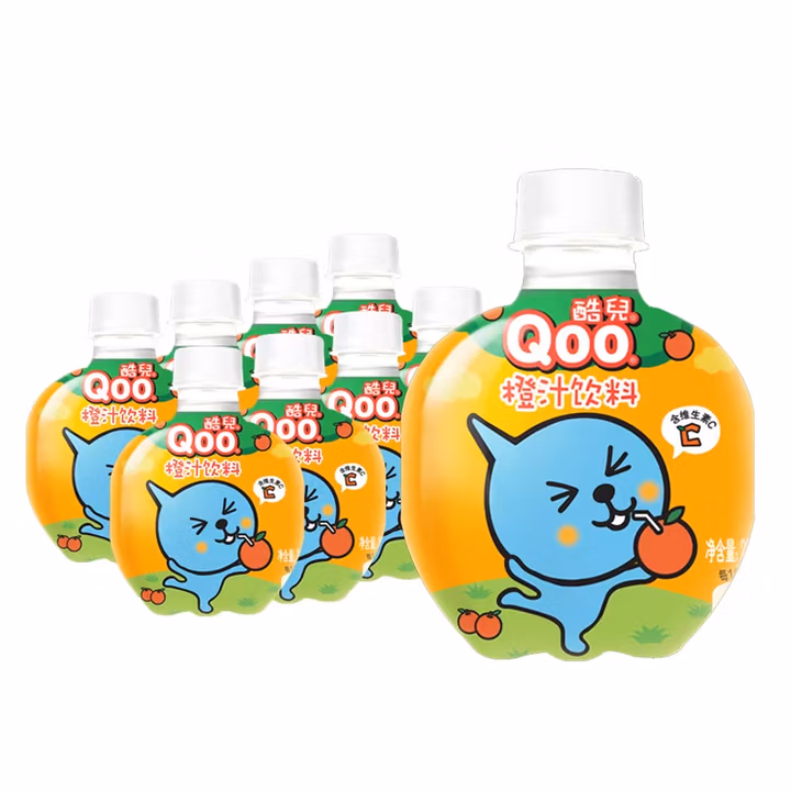 可口可乐美汁源 酷儿 Qoo 橙味果汁饮料 260ml*8瓶