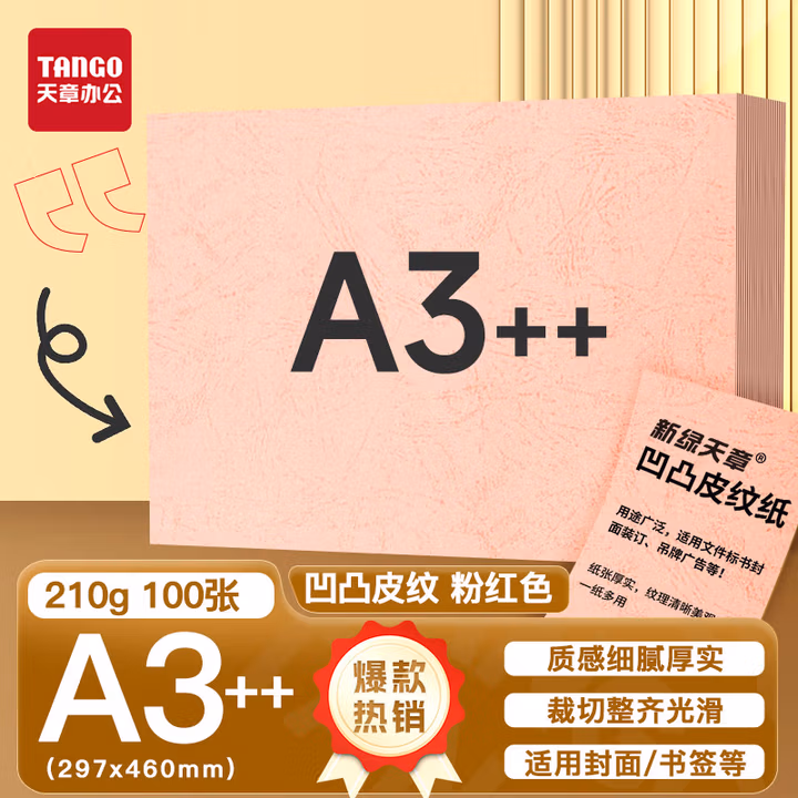 天章（TANGO）A3  凹凸皮纹纸/压纹纸/封面纸/云彩纸/封皮纸 彩色卡纸标
