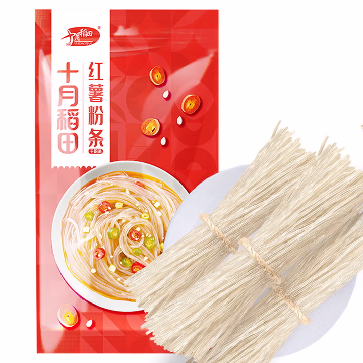 十月稻田（SHIYUEDAOTIAN） 纯红薯粉条 500g 酸辣粉丝方便速食火