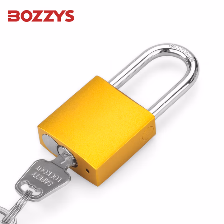 BOZZYS工业安全铝挂锁能量隔离自弹不锈钢6MM锁梁阳极氧化loto安全锁A2